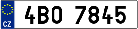 Trailer License Plate